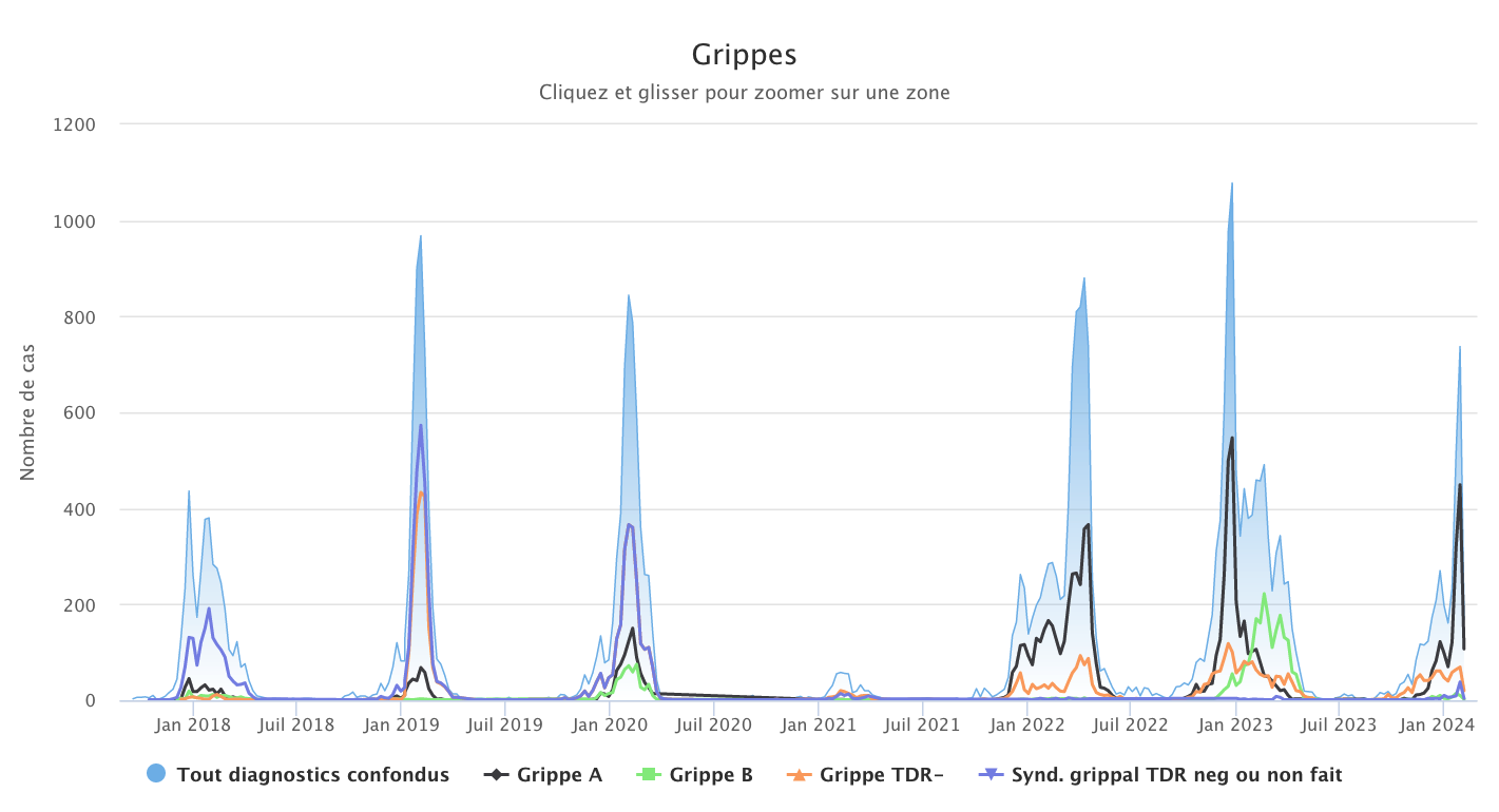 Grippes Janvier 2024